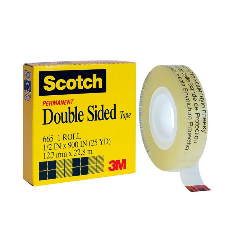 3M 665 Double Sided Tape 1/2