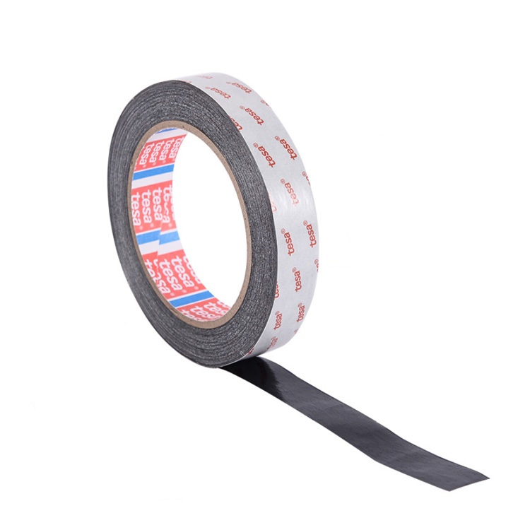 Tesa 61345 Black PET Self Adhesive Double Sided Tape For Weighted Window Shading