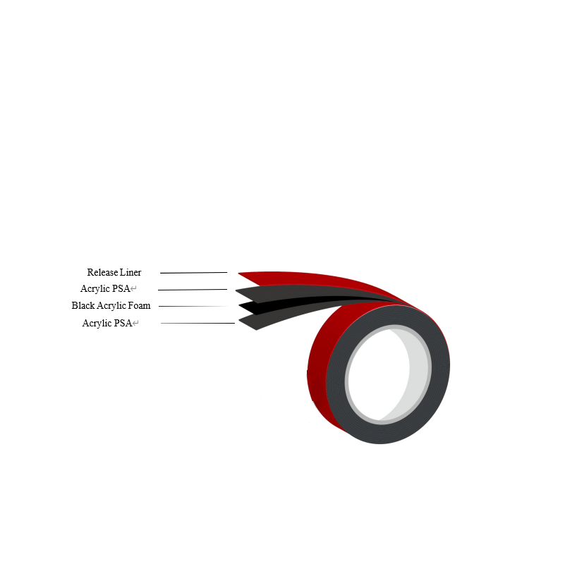 Xst2011BFR Flame Retardant Acrylic Foam Double Sided Tape For Battery Cell